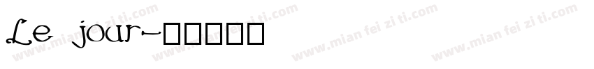 Le jour字体转换